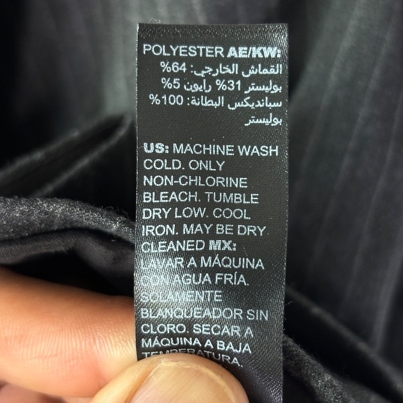 White House Black Market Women's Gray Pin Stripe Blazer Jacket Size 4 - Picture 8 of 12